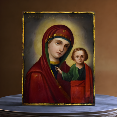 Раритетна ікона «Божа матір». Кінець XIX століття