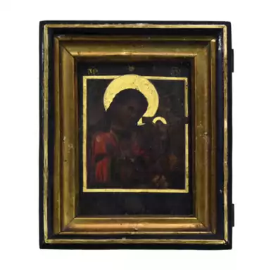 Раритетная икона «Ахтырская Божья Матерь». XIX век