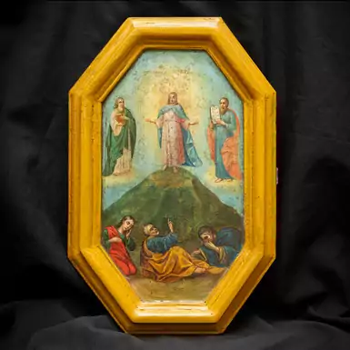 Старинная икона «Преображение Господне» первой половины XIX века