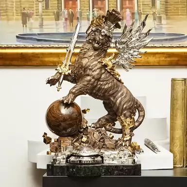 Бронзовая скульптура Тигр от братьев Озюменко