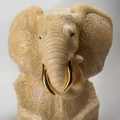 Керамический "Белый слон",  бюст от De Rosa Rinconada