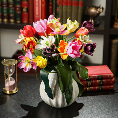 Букет тюльпанов из холодного фарфора, от Flora Moderling