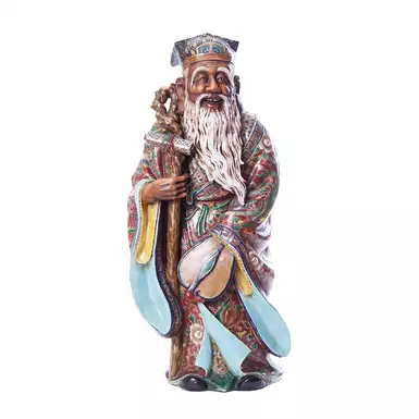 Антикварная керамическая статуэтка "Wisdom", первая половина 20-го века
