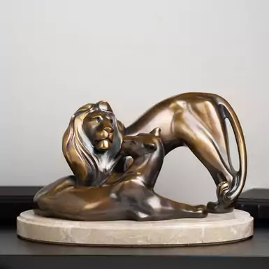 Скульптура львы "Поцелуй" от Андрея Васильченко (12,4 кг)