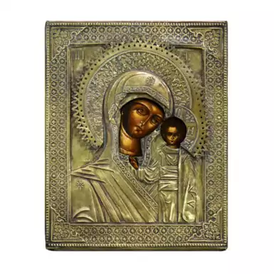 Раритетная икона «Божья Матерь»,  XIX век