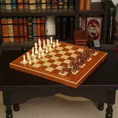 Ексклюзивний гральний набір: шахи і нарди від Manopoulos (48 х 26 см)