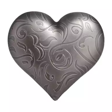 Серебряная монета «Heart» в форме сердца