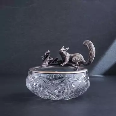 Серебряная конфетница "Squirrel"