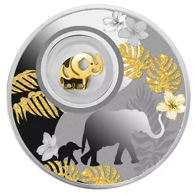 Монета "Elephant" (серебро)