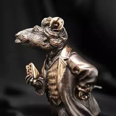Бронзовая статуэтка «Крыса» от Vizuri 