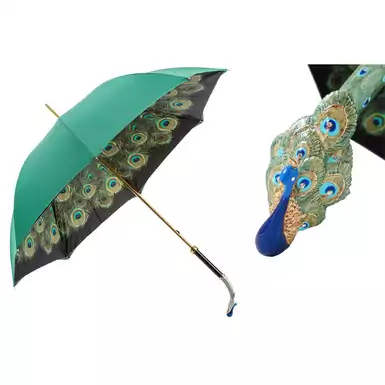 Эксклюзивный женский зонт «Peacock»  от Pasotti