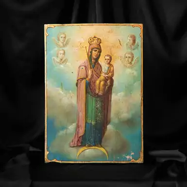 Ancient icon "Heaven of grace", 70s of the 19th century