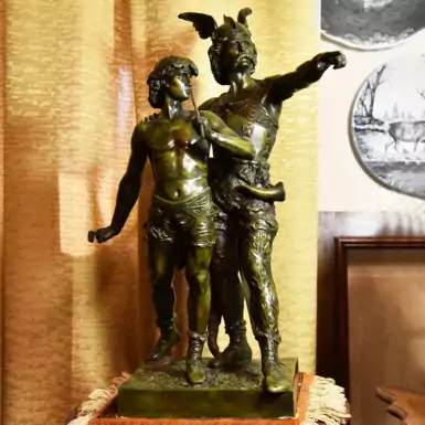 Скульптурна композиція «Гальський воїн з сином», 19 століття, автор Еміль Лапорт