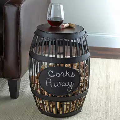 Эксклюзивный винный столик в форме бочки от Wine Enthusiast