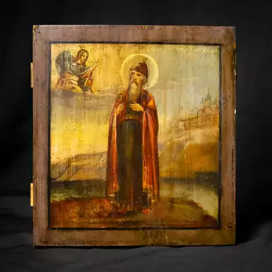 Раритетная икона "Святой князь Владимир", первая половина XIX века