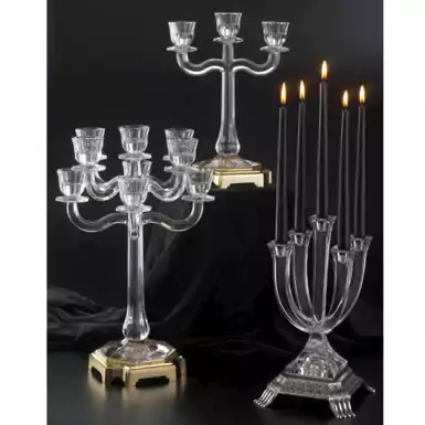 Crystal candlestick from Cre Art in three versions