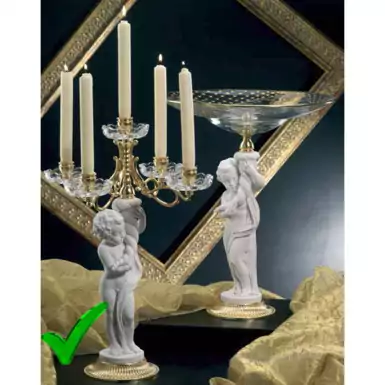 Elegant candlestick with an angel by Cre Art