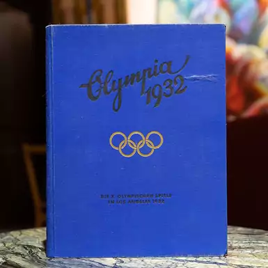 Раритетная книга "Die Olympischen Spiele in Los Angeles 1932" (Олимпийские игры 1932 года в Лос-Анджелесе), издание E.Gundlach Aktiengesellschaft, Берлин, 1932 год