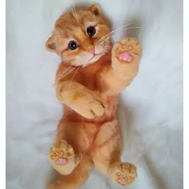 Іграшка ручної роботи "Рудий кіт" (під замовлення)