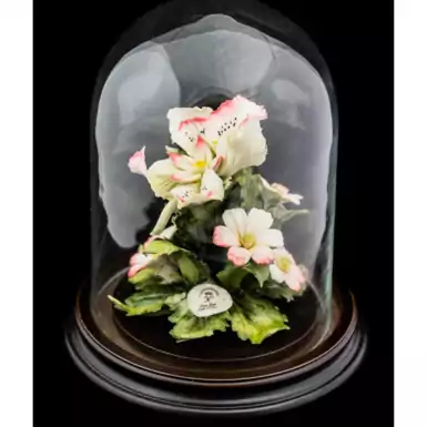 Композиція в колбі з порцеляновими квітами "Вишуканість" від Arte Casa
