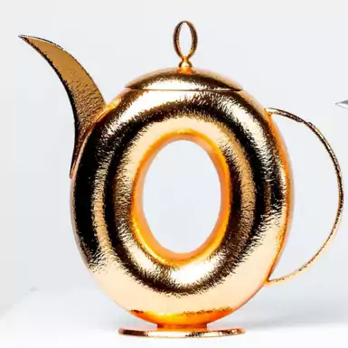 Gold Plated Teapot "Elegance" from Silver Tre