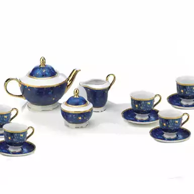 Tea service "Lapislazzuli" for 6 persons by Depos