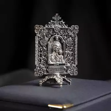 Настольная малая икона Казанской Божьей Матери 