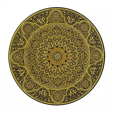 Тарелка с позолотой "Арабские узоры" 20 см от Anframa