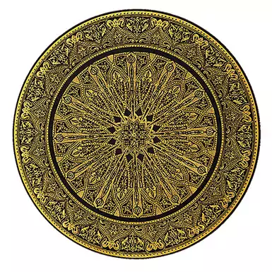 Тарілка з позолотою "Арабський орнамент" 20 см від Anframa