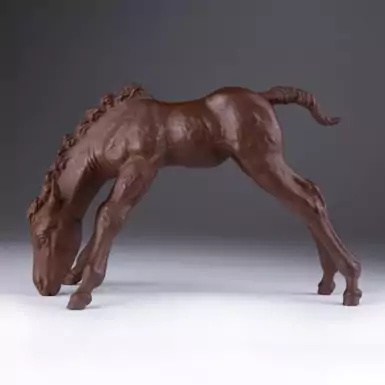 Porcelain stoneware figurine "Horse" by Meissen