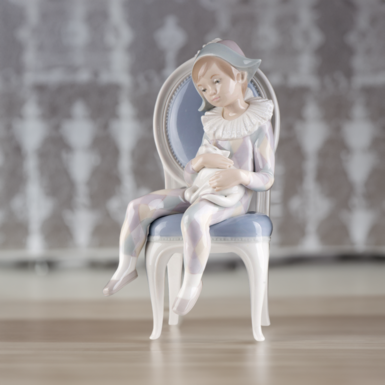 Фарфоровая статуэтка «Молодой арлекин» от Lladro