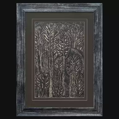 Картина "Життя дерев" (папір, авторська техніка), Павло Бедзір, 1990-ті роки