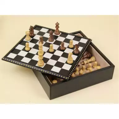 Набір дерев'яних шахів "Imperius Black Theseus" від Renzo Romagnoli