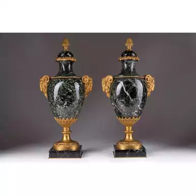 Роскошные мраморные вазы, Франция, 19 век