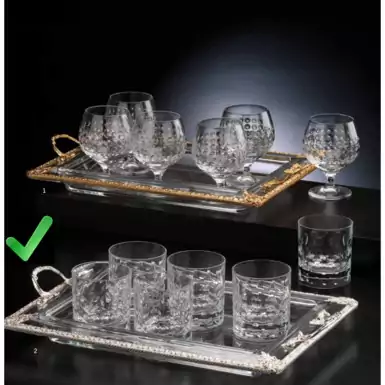 A set of tumblers for strong alcoholic drinks by Cre Art