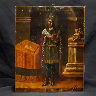 Старовинна ікона Олександра Невського останній третині XIX століття