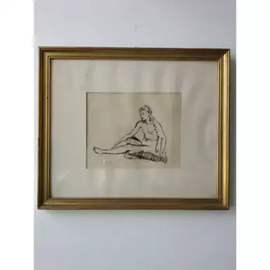 Рисунок обнаженной женщины, Serge Ivanoff, 20 век, Франция