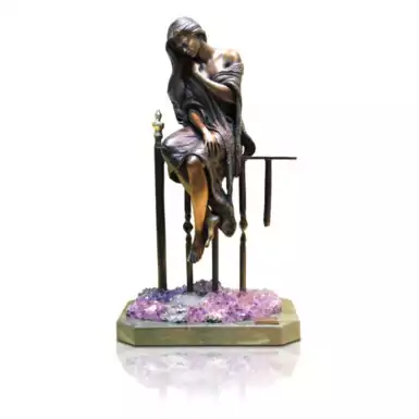 Бронзова статуетка "Мрійниця" на мармуровій основі від Ebano Internacional