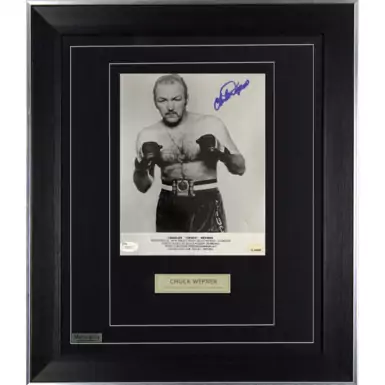 Автограф американского боксёра Чака Вепнера