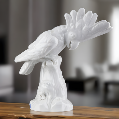 Фарфоровая статуэтка "Белый попугай" (1934-1945 г.г.) от Meissen 