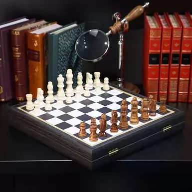 Набір настільних ігор 4 в 1 (шахи, нарди, лудо, змії та сходи) від Manopoulos (34x34 см)