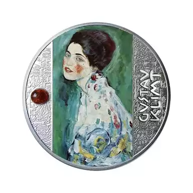 Silver coin "Portrait of a Lady" in a case 