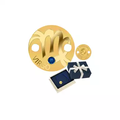 Коллекционная золотая монета-браслет «Zodiac Virgo» 5 долларов остров Ниуэ 2017 год