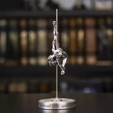 Серебряная статуэтка "Pole Dance"