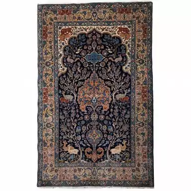 Персидский шерстяной ковёр 167 х 105 см