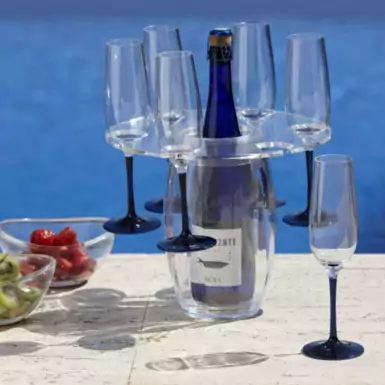 Набор для шампанского PARTY (охладитель для бутылки и держатель под бокалы)