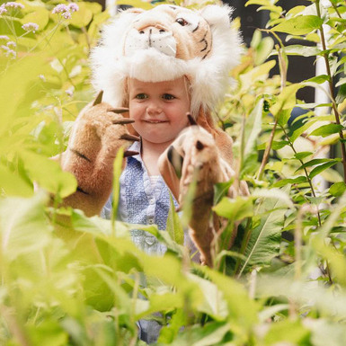 Детский костюм "Накидка-плащ Тигр" из плюша