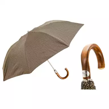 Чоловіча складна парасолька "Pied de Poule" від Pasotti