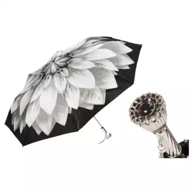 Жіноча складна парасолька "Silver Dahlia" від Pasotti