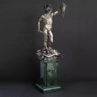 Серебряная фигура Персея ручной работы